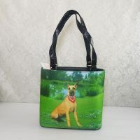 Great Dane Dog Bucket Style Shoulder Tote Bag Front - Click to enlarge
