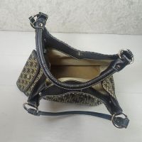 Letter K Pattern Vinyl Handbag or Tote with Cloth interior and Matching Wallet: Inside View - Click to enlarge