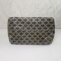 Letter K Pattern Vinyl Handbag or Tote with Cloth interior and Matching Wallet: Bottom View - Click to enlarge