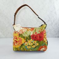 Relic, wear it out, canvas shoulder bag from the Hobo Floral line with original JC Penney price tag. Front View