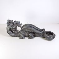 Three Headed Dragon Figurine Incense Burner Holder