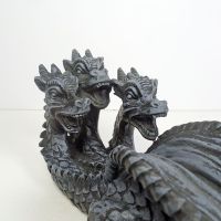 Three Headed Dragon Figurine Incense Burner Holder - Click to enlarge