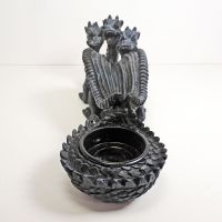 Three Headed Dragon Figurine Incense Burner Holder - Click to enlarge