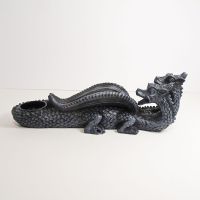 Three Headed Dragon Figurine Incense Burner Holder - Click to enlarge
