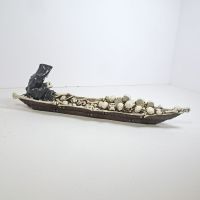 Grim Reaper in Boat of Skulls Incense Burner Holder - Click to enlarge