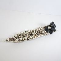 Grim Reaper in Boat of Skulls Incense Burner Holder - Click to enlarge