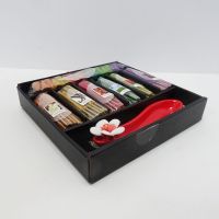 67 Piece Incense Gift Set with Red Holder Sticks Cones - Click to enlarge