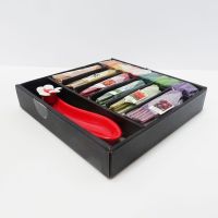 67 Piece Incense Gift Set with Red Holder Sticks Cones - Click to enlarge