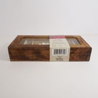 Incense Gift Set: Ash Catcher and Sticks in Wood Box - Click to enlarge