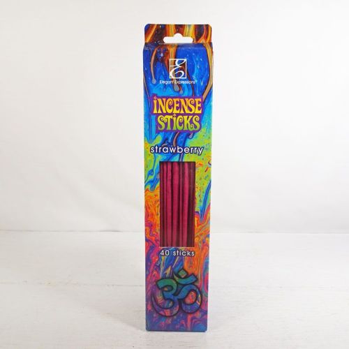 Strawberry Scented Incense Sticks 40 Count in Box Front