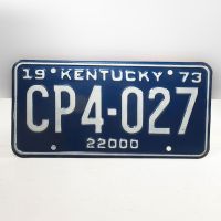 1973 Kentucky Commercial State License Plate CP4-027 - Click to enlarge