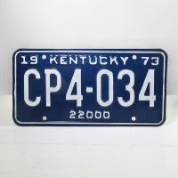 1973 Kentucky Commercial State License Plate CP4-034 - Click to enlarge