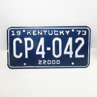 1973 Kentucky Commercial State License Plate CP4-042 - Click to enlarge