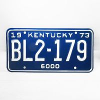 1973 Kentucky Commercial State License Plate BL2-179