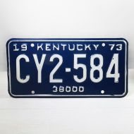 1973 Kentucky Commercial State License Plate CY2-584