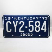 1973 Kentucky Commercial State License Plate CY2-584 - Click to enlarge