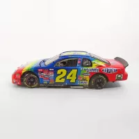 Nascar Jeff Gordon 1999 No. 24 Action Chevrolet Monte Carlo 1:24 rainbow scale diecast racecar: Left - Click to enlarge