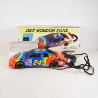 Vintage 1996 Nascar Jeff Gordon No 24 Chev Monte Carlo telephone in original box: With Box - Click to enlarge