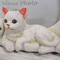 White Cats Photo Frame Holds One 6x4 Picture - Click to enlarge