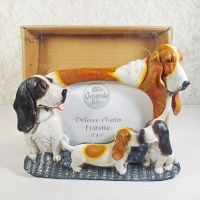Basset Hound Dogs Photo Frame Holds One 6x4 Picture - Click to enlarge