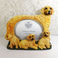 Golden Retriever Dogs Photo Frame Holds One 6x4 Picture - Click to enlarge