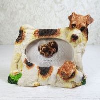 Fox Terrier Dogs Photo Frame Holds One 3x2 Picture