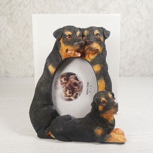 Rottweiler Dogs Photo Frame Holds One 2x3 Picture
