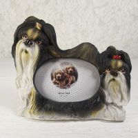 Shih Tzu Dogs Photo Frame Holds One 3x2 Picture - Click to enlarge