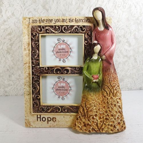 HOPE Double Table Picture Frame for 2 3x3 Photos