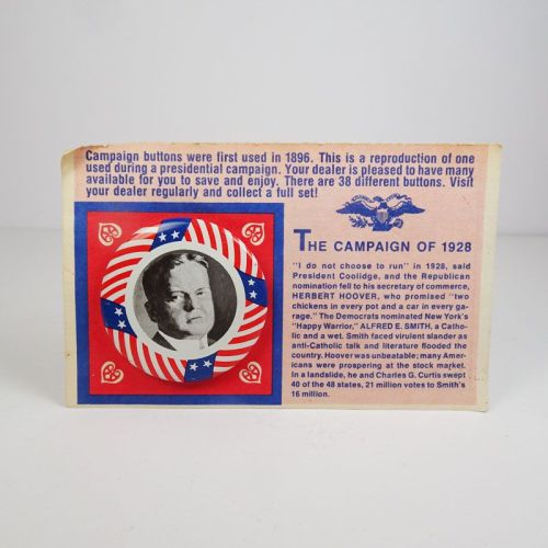 Herbert Hoover 1928 President Campaign Pin Repro