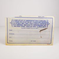 Woodrow Wilson 1912 President Campaign Pin Repro - Click to enlarge