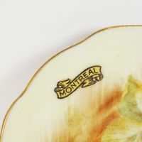 Vintage Decorative Plate with Handle and Fruit Design - Click to enlarge