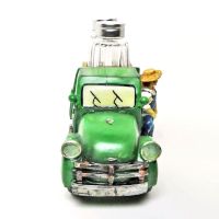Farmer and Pickup Truck Salt and Pepper Shakers Set - Click to enlarge