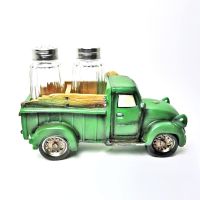 Farmer and Pickup Truck Salt and Pepper Shakers Set - Click to enlarge