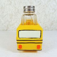 Yellow School Bus Novelty Salt and Pepper Shakers Set - Click to enlarge