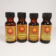 L10 Scented Fragrance Oils in 4 half oz Amber Bottles