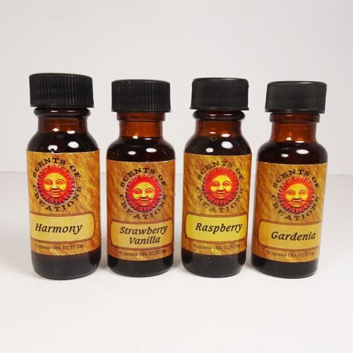 L13 Scented Fragrance Oils in 4 half oz Amber Bottles