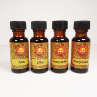 L7 Scented Fragrance Oils in 4 half oz Amber Bottles