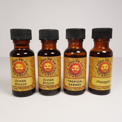 L8 Scented Fragrance Oils in 4 half oz Amber Bottles