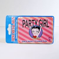 Betty Boop Party Girl Mini Metal Magnet Sign