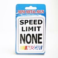 Nascar Speed Limit None Logo Mini Metal Magnet Sign