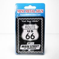 Get Your Kicks on Route 66 Mini Metal Magnet Sign