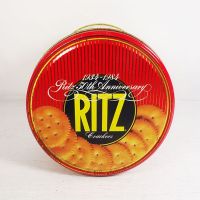 1984 Nabisco Ritz Crackers 50th Anniversary Vintage Tin Top - Click to enlarge