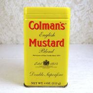 Colmans English Mustard Blend Vintage Metal Spice Tin Front