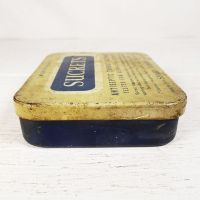 Sharp & Dohme Vintage Sucrets Antiseptic Throat Lozenges with Hinged Lid Right Side View - Click to enlarge