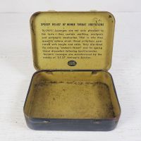 Sharp & Dohme Vintage Sucrets Antiseptic Throat Lozenges with Hinged Lid Inside View - Click to enlarge