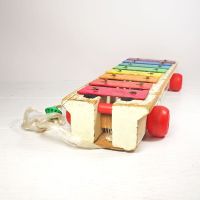 Fisher Price Musical Xylophone Vintage Pull Toy 870 - Click to enlarge