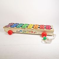 Fisher Price Musical Xylophone Vintage Pull Toy 870 - Click to enlarge