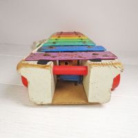 Fisher Price Musical Xylophone Vintage Pull Toy 870 - Click to enlarge